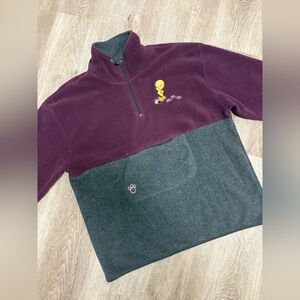 Vintage Tweety Looney Tunes Quarter Zip I2